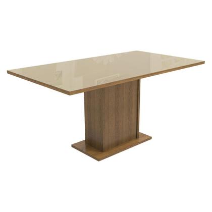 Conjunto Sala de Jantar Mesa Tampo de Vidro 6 Cadeiras Imperial Alexis Madesa Imagem de Conjunto Sala de Jantar Mesa Tampo de Vidro 6 Cadeiras Imperial Alexis Madesa