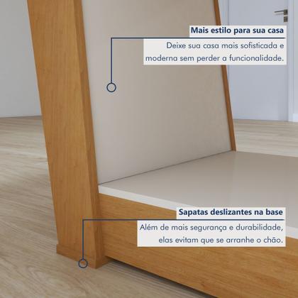 Conjunto Sala de Jantar Mesa Tampo de Vidro/MDF 6 Cadeiras Apogeu Móveis Lopas Imagem de Conjunto Sala de Jantar Mesa Tampo de Vidro/MDF 6 Cadeiras Apogeu Móveis Lopas