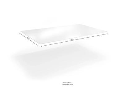 Imagem de Conjunto Sala de Jantar Mesa Tampo de Vidro Retangular Elba e 4 Cadeiras Florença Crome