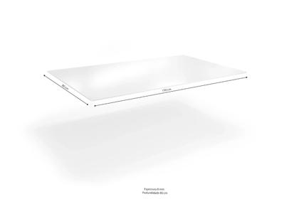 Imagem de Conjunto Sala de Jantar Mesa Tampo de Vidro Retangular Reno e 6 Cadeiras Florença Crome