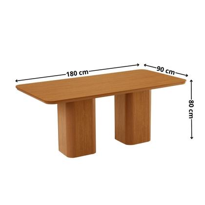 Imagem de Conjunto Sala de Jantar Mesa Tampo MDF 6 Cadeiras Sakura