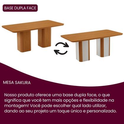 Imagem de Conjunto Sala de Jantar Mesa Tampo MDF 6 Cadeiras Sakura