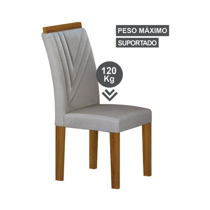 Imagem de Conjunto Sala de Jantar Mesa Tampo Vidro/MDP com 4 Cadeiras Miami Yescasa