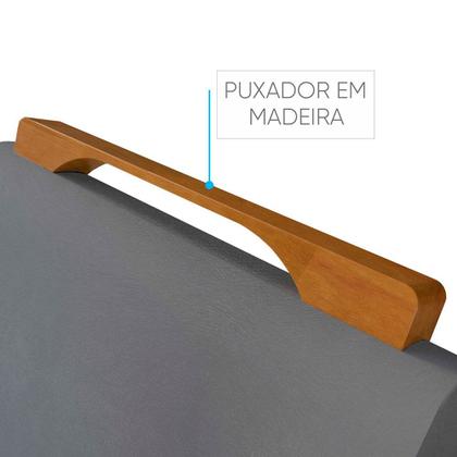 Imagem de Conjunto Sala de Jantar Natalle 4 Lugares Mesa Redonda 1,0m e 4 Cadeiras Madeira Maciça Móveis Mundial