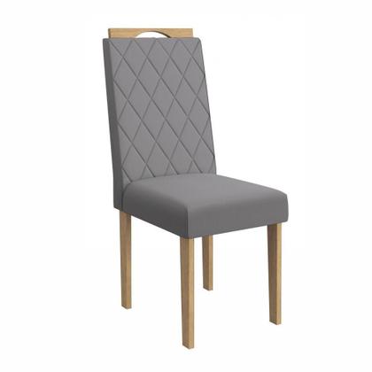 Imagem de Conjunto Sala De Jantar Nira Kappesberg 4 Cadeiras Veludo Titanio