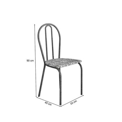 Imagem de Conjunto Sala de Jantar para Cozinha Mesa Tampo Granito Quadrada e 2 Cadeiras Juliete