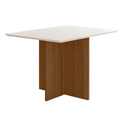 Imagem de Conjunto Sala de Jantar Retangular Mesa Helo 120cm e 04 Cadeiras Josi Poliman Móveis