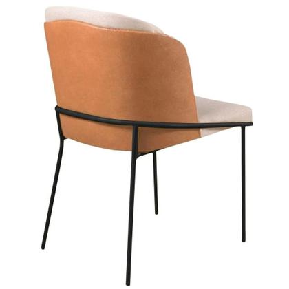 Imagem de Conjunto Sala de Jantar Rubi Cinamono 1,20 M com 4 Cadeiras Aurora em Metal Preto