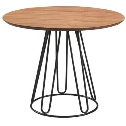 Imagem de Conjunto Sala de Jantar Rubi Cinamono 1,20 M com 4 Cadeiras Aurora em Metal Preto