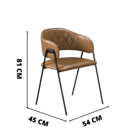 Imagem de Conjunto Sala de Jantar Rubi Cinamono 1,20M com 4 Cadeiras Veneza no Couro Caramelo