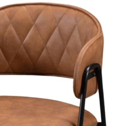 Imagem de Conjunto Sala de Jantar Rubi Cinamono 1,20M com 4 Cadeiras Veneza no Couro Caramelo