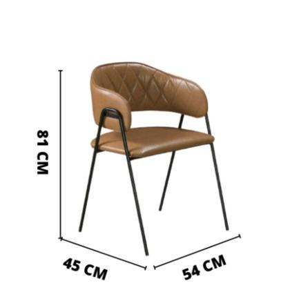 Imagem de Conjunto Sala de Jantar Rubi Cinamono com 4 Cadeiras Veneza no Couro Caramelo