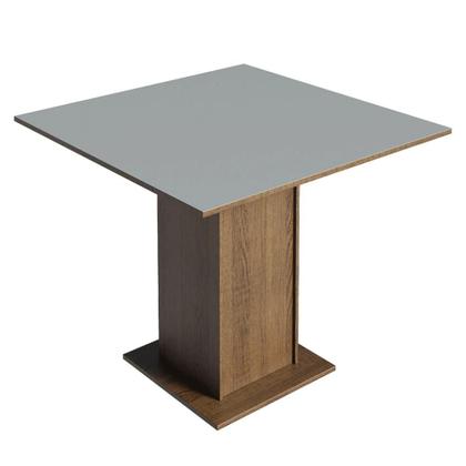 Imagem de Conjunto Sala de Jantar Tampo de Madeira 4 Cadeiras Rustic/Cinza/Silver Aspen Madesa