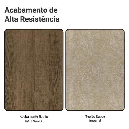 Imagem de Conjunto Sala de Jantar Tampo de Vidro 4 Cadeiras Braga Madesa