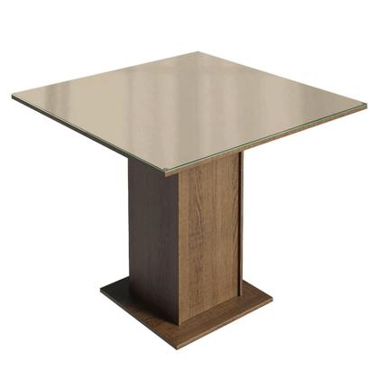 Imagem de Conjunto Sala de Jantar Tampo de Vidro 4 Cadeiras Sines Madesa