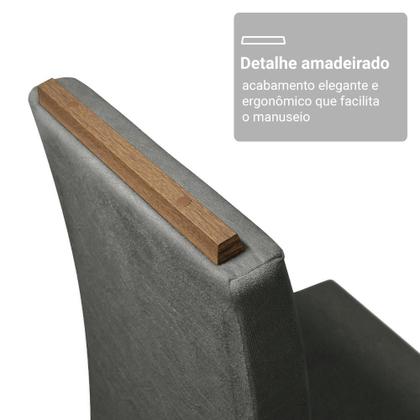 Imagem de Conjunto Sala de Jantar Tampo de Vidro 4 Cadeiras Sines Madesa