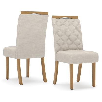 Conjunto Sala de Jantar Tampo MDF 6 Cadeiras Marie - Espresso Móveis Imagem de Conjunto Sala de Jantar Tampo MDF 6 Cadeiras Marie