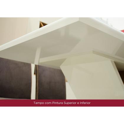 Conjunto Sala de Jantar Tampo MDF 6 Cadeiras Marie - Espresso Móveis Imagem de Conjunto Sala de Jantar Tampo MDF 6 Cadeiras Marie