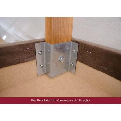 Imagem de Conjunto Sala de Jantar Tampo MDF/Vidro 6 Cadeiras Helena Espresso Móveis