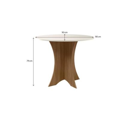 Imagem de Conjunto Sala de jantar Yara 0,90 com 04 Cadeiras Cedro 06C