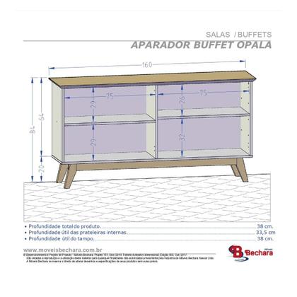 Imagem de Conjunto Sala Home York Led TV 55 Pol. Buffet Opala