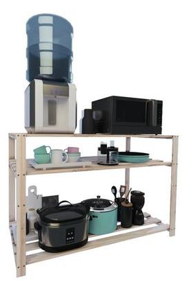 Imagem de Conjunto Sala Rack Painel Aparador Multiuso Cantinho Café