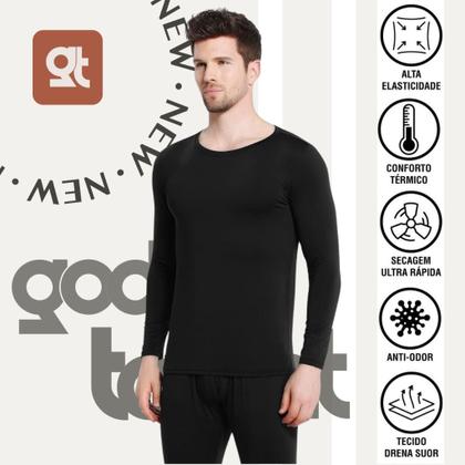 Imagem de Conjunto Segunda Pele Térmica Flanelado Frio Intenso Preto