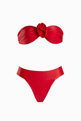 Imagem de CONJUNTO sem alça FLOR TOMATE