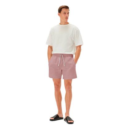 Imagem de Conjunto Short de Linho Masculino + Boné Liso Estilo Casual Básico Ideal Para o Dia a Dia