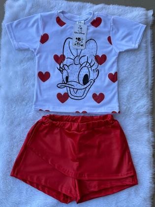 Imagem de Conjunto Short e Blusa Menina Feminino Criança Mulher Calor Passeio