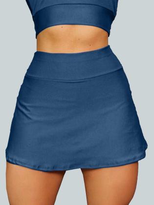 Imagem de Conjunto Short Saia Academia Saia Beach Tennis Com Short Interno Donna Martins