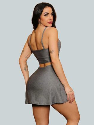 Imagem de Conjunto Short Saia Academia Saia Beach Tennis Com Short Interno Donna Martins