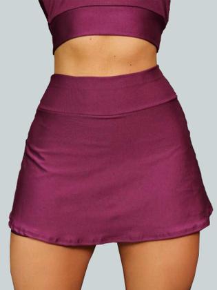 Imagem de Conjunto Short Saia Academia Saia Beach Tennis Com Short Interno Donna Martins