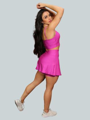 Imagem de Conjunto Short Saia Academia Saia Beach Tennis Com Short Interno Donna Martins
