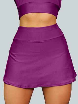 Imagem de Conjunto Short Saia Academia Saia Beach Tennis Com Short Interno Donna Martins