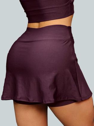 Imagem de Conjunto Short Saia Academia Saia Beach Tennis Com Short Interno Donna Martins
