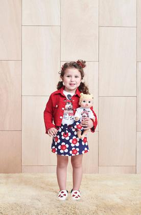 Imagem de Conjunto short-saia e blusa cachorrinho MOMI - 2 ANOS