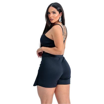 Imagem de Conjunto Short Saia feminino Alfaiataria com bojo em 3 cores