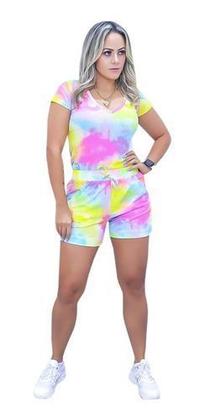 Imagem de Conjunto Shorts Com Bolso + Blusa Modinha Lançamento