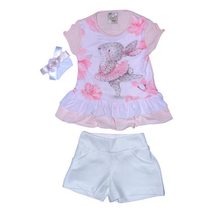 Imagem de Conjunto Shorts e Bata Poly Coelho Bailarina