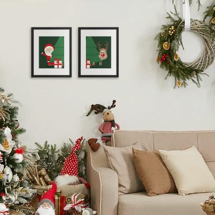 Imagem de Conjunto simples de 5 molduras pretas para fotos 11x14/8x10