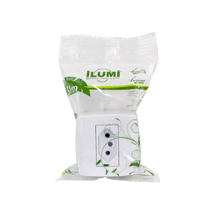 Imagem de Conjunto Sobrepor com 1 Tomada 10A 250V~ Box Slim Ilumi - 84140