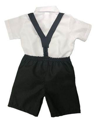 Imagem de Conjunto Social Infantil Menino, Com Suspensório Festa Aniversario Casamento Bebe de 03 a 06 Anos