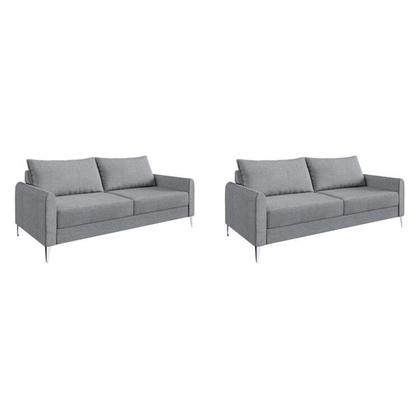 Imagem de Conjunto Sofá 2 e 3 Lugares Bipartido Davos