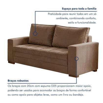 Conjunto Sofá 2 e 3 Lugares Urban - Kasacomigo Estofados Imagem de Conjunto Sofá 2 e 3 Lugares Urban