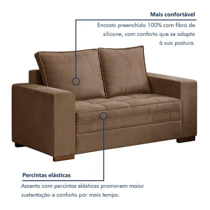 Conjunto Sofá 2 e 3 Lugares Urban - Kasacomigo Estofados Imagem de Conjunto Sofá 2 e 3 Lugares Urban
