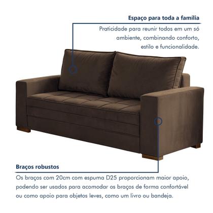Conjunto Sofá 2 e 3 Lugares Urban - Kasacomigo Estofados Imagem de Conjunto Sofá 2 e 3 Lugares Urban