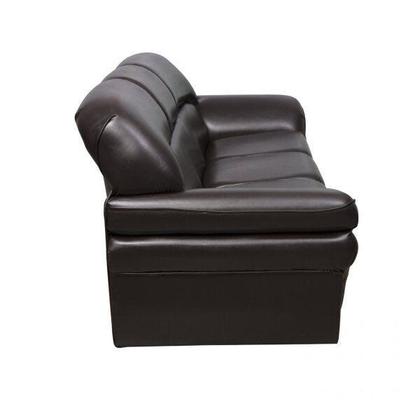 Imagem de Conjunto Sofá 3 e 2 Lugares Classico material sintético Marrom Lisboa