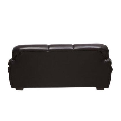 Imagem de Conjunto Sofá 3 e 2 Lugares Classico material sintético Marrom Lisboa