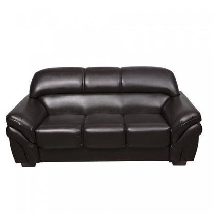 Imagem de Conjunto Sofá 3 e 2 Lugares Classico material sintético Marrom Lisboa